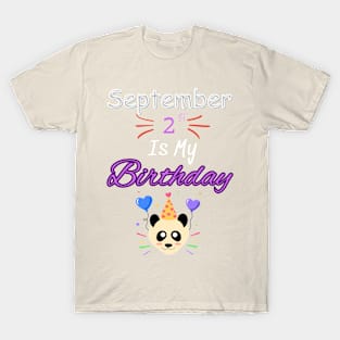 Septembre 2 st is my birthday T-Shirt